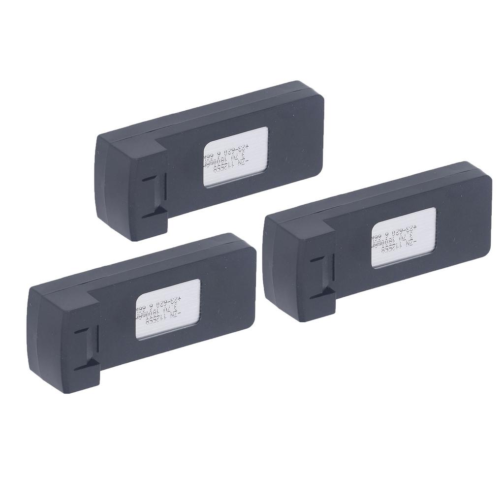 3PCS Remote Control Drone Lithium Battery 1800mah RC Drone Battery Replacement with Charging Cable for F196 Aircraft