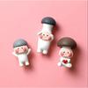 3D Red Mushroom Refrigerator Sticker Standing Sitting Hug Cartoon Refrigerator Decorative Magnetic Sticker Resin Gift