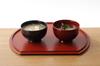 Osaka Choseido Wooden Soup Yamanaka Lacquer Dishwasher-Safe Bowl, Lacquer, 10.5cm Diameter, 250ml, Sabi-Negoro