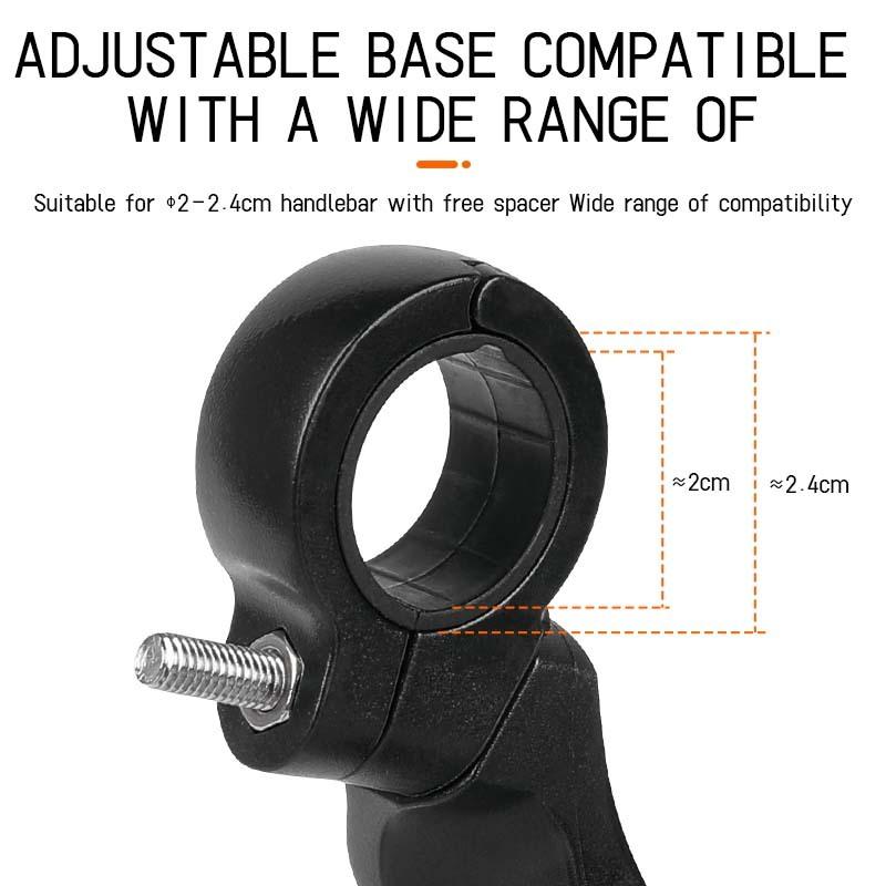 Stainless Steel HD Lens Bike Rear VIew Mirror 360° Rotatable MTB Rear Mirror Widen Big View Road Bicycle Mirror Bike Accessories