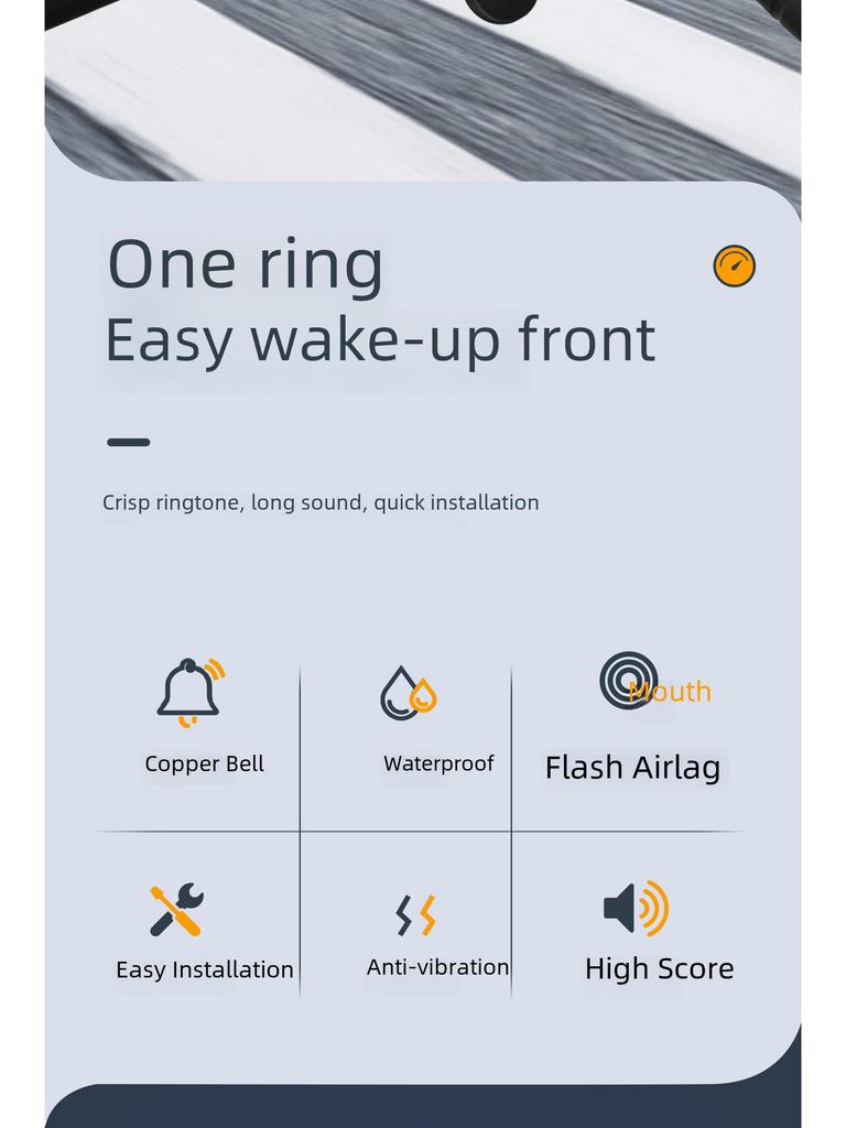 AirTag-Enabled Anti-Theft Bicycle Bell with Hidden Tracking & Positioning Device
