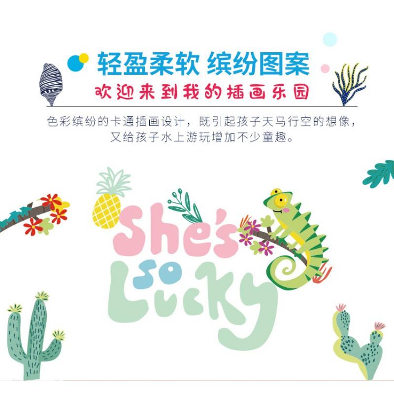 Children's Swimsuit Girls 'sun-blocking One-piece Diving Suit Short-sleeved Shorts Middle Young Beach Quick-drying