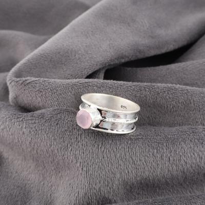 Adorable Rose Chalcedony Gemstone Jewelry, 925 Sterling Silver Ring Jewelry, Handmade Gorgeous Ring Gift For Women