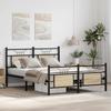 Bed Frame without Mattress Sonoma Oak Finish 140 x 190 cm Engineered Wood