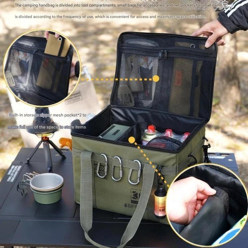 30-42L Tactical Camping Storage Bag - Insulated Folding Box for Picnic, Tableware & Field Equipment Waterproof