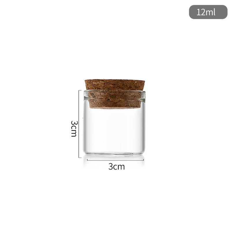 30mm Glass Bottle with Cork Seal for Incense Sticks, Floating Wishes, or Candy Storage.