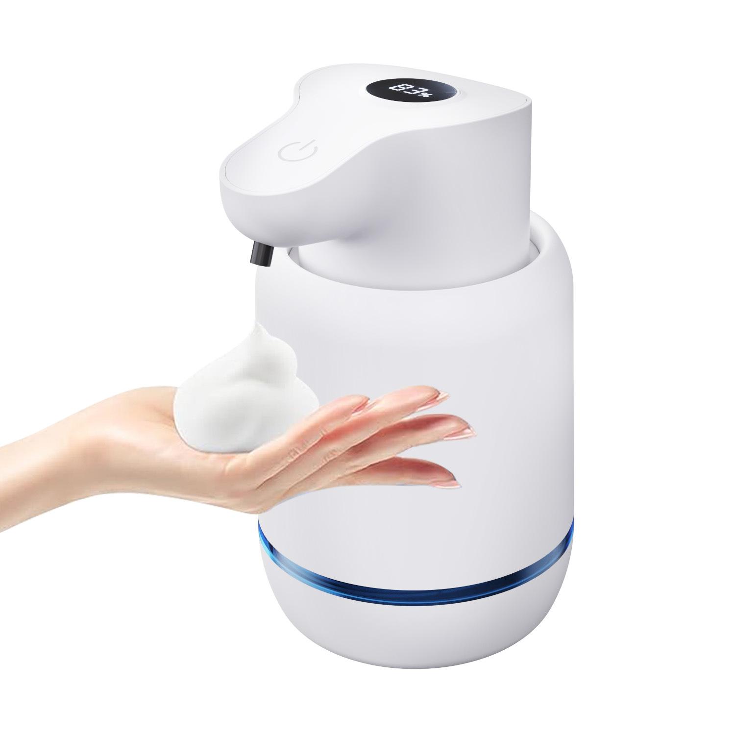 

Touchless Automatic Foam Soap Dispenser USB Rechargeable Electric 4 Level Adjustable No Touch Soap Dispenser for Bathroom