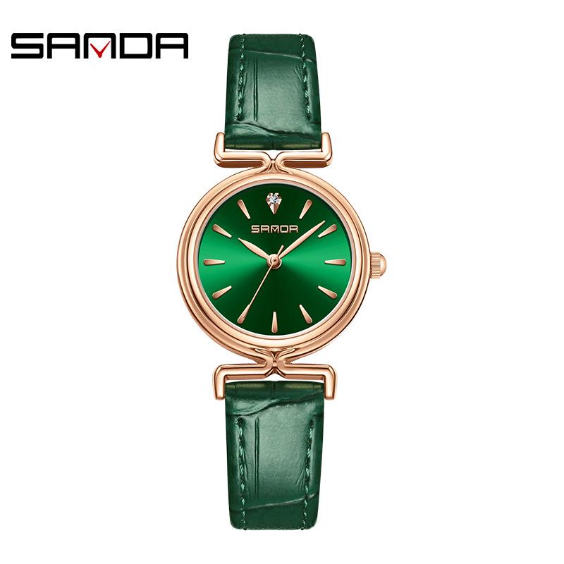 Sanda Women s Korean Style Luxury Waterproof Quartz Watch with Bar Markers