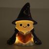 Enchanting Ghostly Reader Nightlight Soft LED Illuminating Halloween Shelf Decors Resins Craft Lamp Book Lover Gift