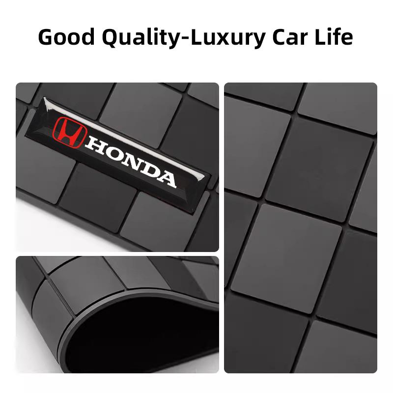 Car Plaid Anti Slip Pad Auto Dashboard Storage Mat For Honda Civic Accord Fit Jazz Pilot CRV Odyssey Passport City Shuttle HRV BI2