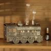300ML Vintage Steam Train Essential Oil Diffuser with 2-Color LED Light Cool Mist Humidifier with Remote Control Air Humidifier