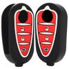 New 3 Buttons Silicone Car Key Case Cover For Alfa Romeo Mito Giulietta Folding Flip Remote Car Key Shell