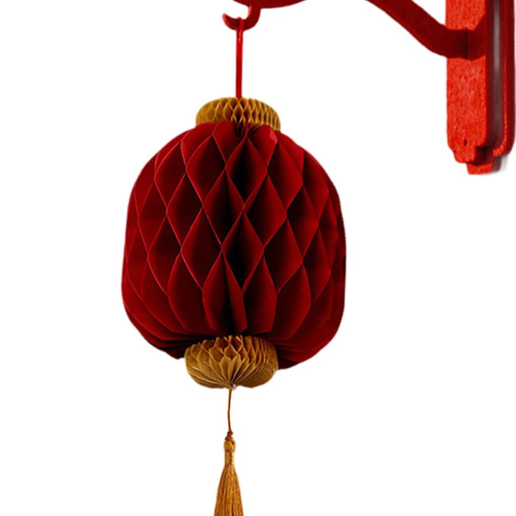 Chinese New Year Felt Lantern for Balcony Party Supplies Spring Festival