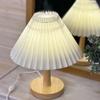 Table Lamp, Bedroom, Bedside Lamp, Internet Instagram, Girl Atmosphere Lamp, LED  Retro Pleated Decorative Night Light
