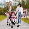 Reise-Kinderwagen, Einhand-Faltbarer Säuglings-Buggy mit Verstellbarer Rückenlehne, Verdeck, Ablagekorb für 0-2 Jahre Kleinkinder bis zu 10 kg