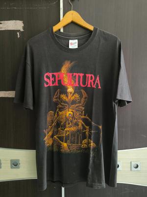 Vintage 90s Sepultura Band "ARISE" T-shirt Reprint