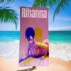 Singer R-Rihanna Microfiber Printed Beach Towel Mountain Climbing Yoga Beach Swimming Running Absorbent Soft Towel