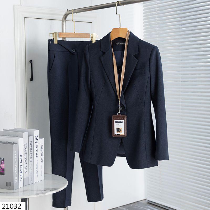 Women's Professional Blazer Suit Set - Spring/Autumn Workwear