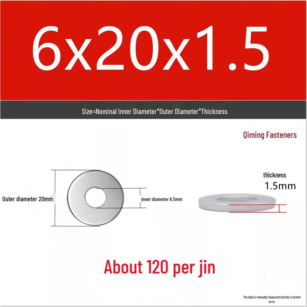 4.8 Grade Galvanized Iron Flat Washer M3-M40 Oversized Metal Screw Gasket Washer