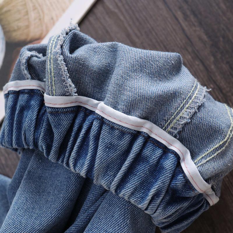 Kids Clothes Spring Boys Blue Jeans Casual Cartoon Trousers Children Jeans Soft Denim Pants