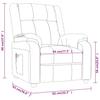 Electric Massage Chair Burgundy Fabric