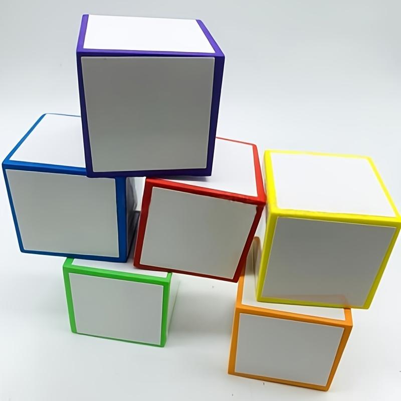 3Pcs Random-Color Blank Foam Dice Set, Reusable Erasable Dry-Erase Dice for Office & Teaching
