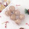 6Pcs Plastic Christmas Ball Pendants Red Christmas Tree Decoration  for Home