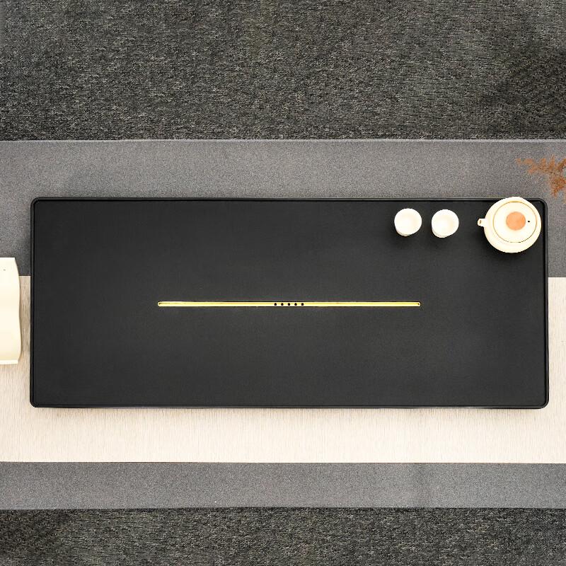 

Oval Double-Layer Bakelite & Stone Tea Tray