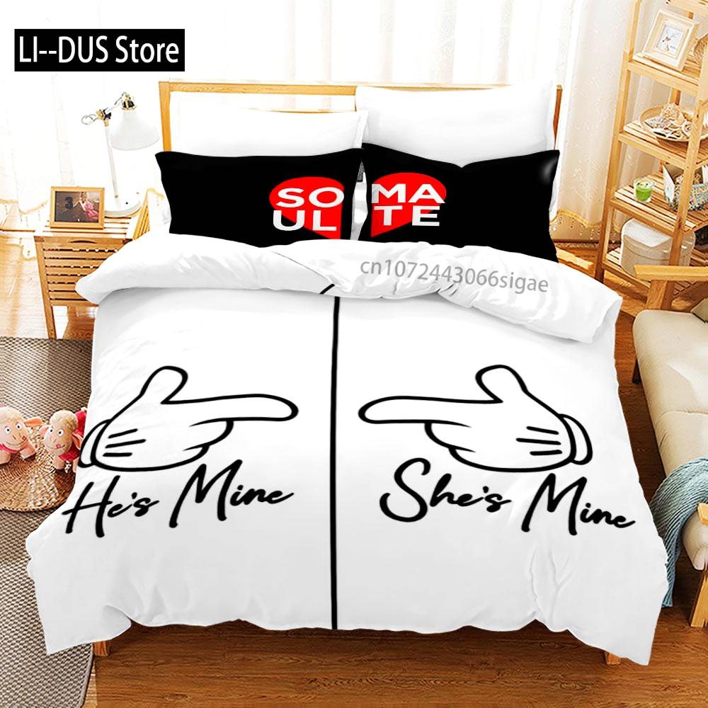 King Queen Lovers Bedding Set Single Twin Full Queen King Size Lover Oil Painting Bed Set Aldult Kid Kawaii Duvetcover 001