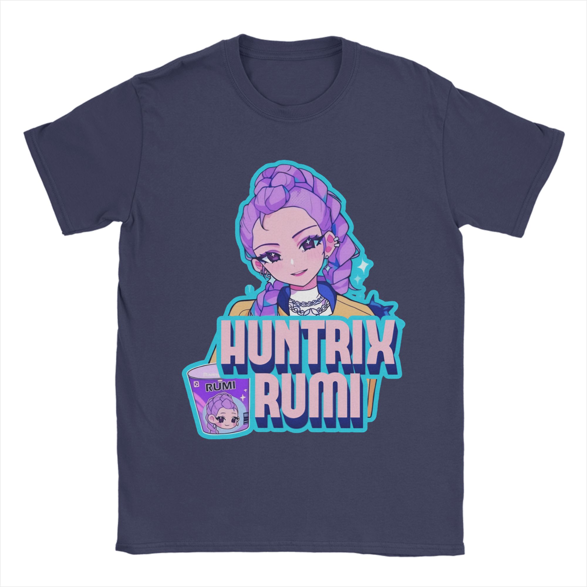 

Huntrix Kpop Demon Hunters Rumi T Shirt Summer Cotton T-Shirts For Men Hip Hop Loose Tshirt Short Sleeve Street Style Tees 4XL