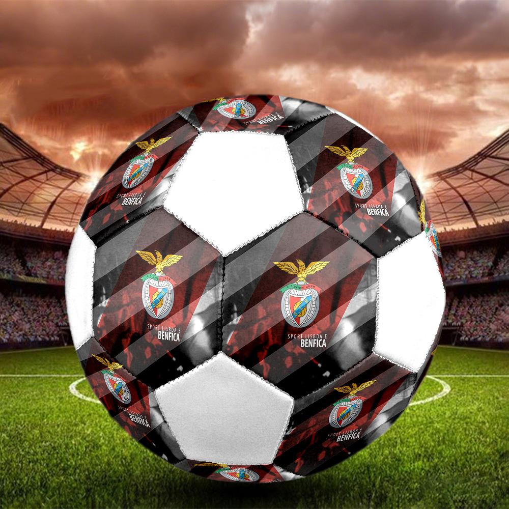 1PC S.L.Benfica size 5 soccer ball PrahaIndoor Soccer Ball Colorful All Ages Machine Stitched PVC Competition Ready Durable High-Bounce