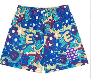 Shorts Tendance Homme Impression Numérique 3D, Shorts en Tissu Mesh Sportif, Pantalon de Plage M