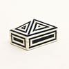 Geometric Pyramid Inlay Box – Handcrafted Decorative Storage for Jewelry & Keepsakes