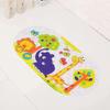 PVC Bathroom Anti-slip Foot Mat Cartoon Style Household Bathroom Anti-slip Floor Mat With Suction Cup 38x70cm Oval Toilet Mat