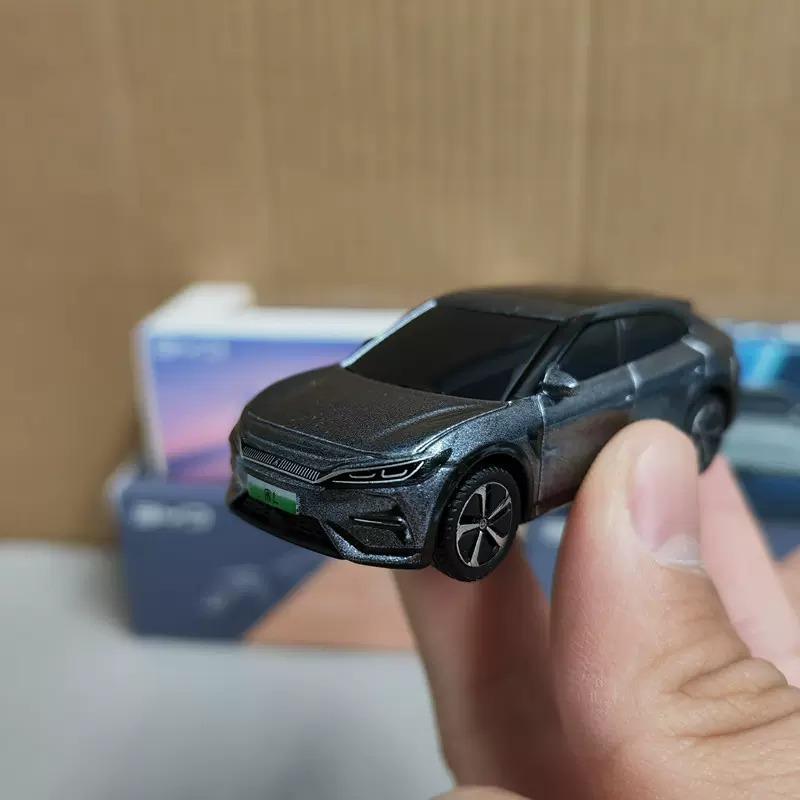 Diecast 1:64 BYD SONG L Yuan PLUS Dolphin Yuan UP BYD EV New Energy Alloy Model Car Collectible Toy Collection