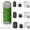 BISINNA Sleeping Bag for 210T Sleeping Sleeping In the Storage Bag Comfortable Temperature Summer, Outdoor, Envelope-Style, Lightweight, Connectable,