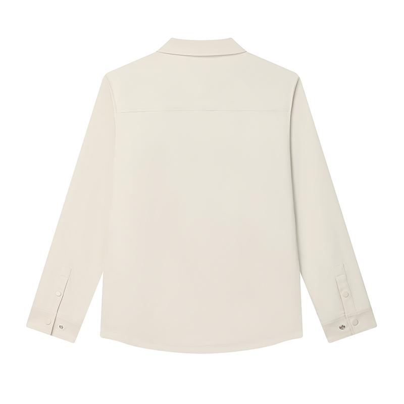 FILA Ls Shirt Simple Fashion Shirt Men shirts Lactose F11M448405FBG