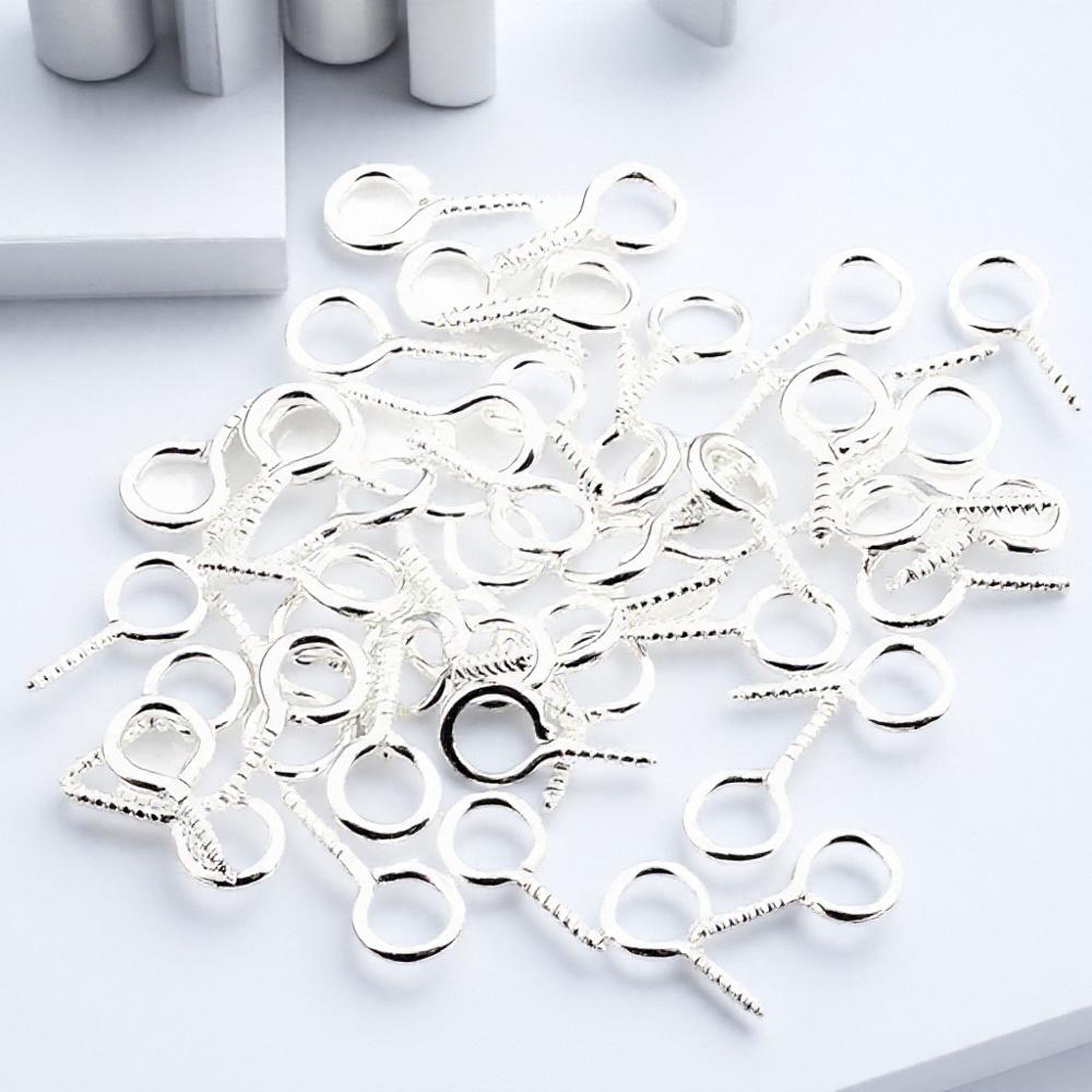 

200Pcs Mini Screw Eye Pins for Jewelry Making Pearl Beads Clasps Findings Bracelet Jewelry Craft Supplies