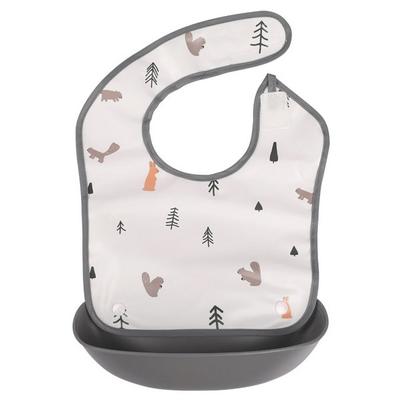 Nordico Waterproof Kinder Bib for Infants, Forest Friend, 1 Piece, 1 Piece