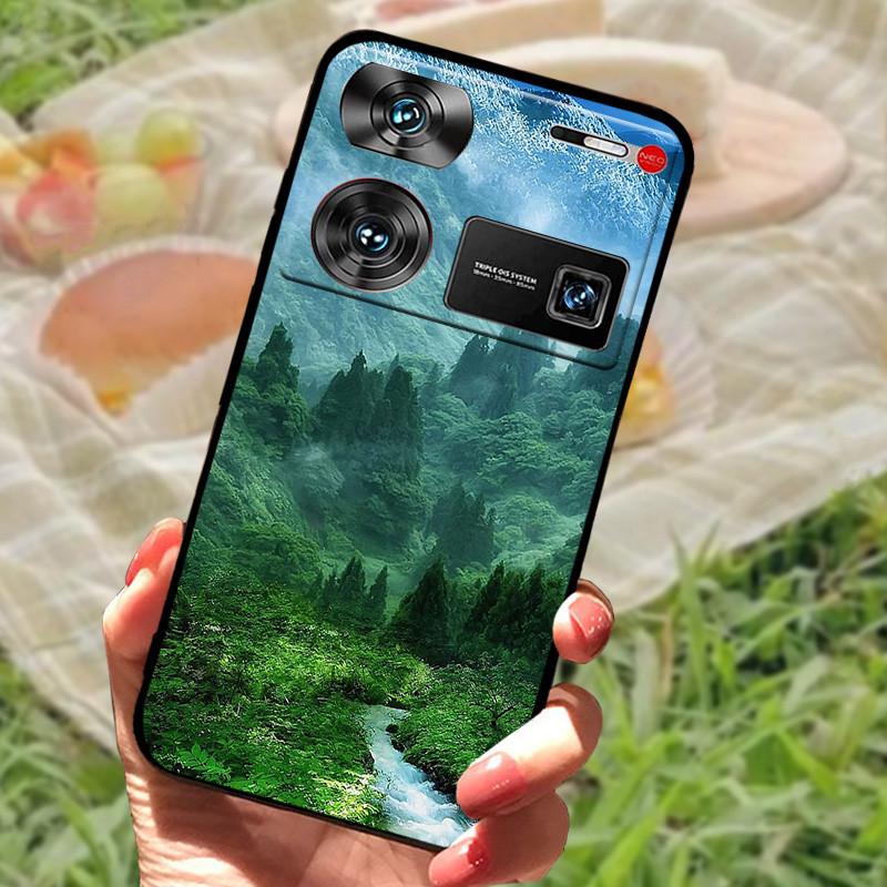 Shockproof Funda For ZTE Nubia Z60 Ultra Case Silicon Black Soft Bumper for Nubia Z60 Ultra Phone Cases Z60Ultra Cartoon Shell