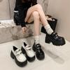 9Cm thick-soled British small leather shoes women's 2025 new autumn versatile muffin single shoes small height-increasing loafers