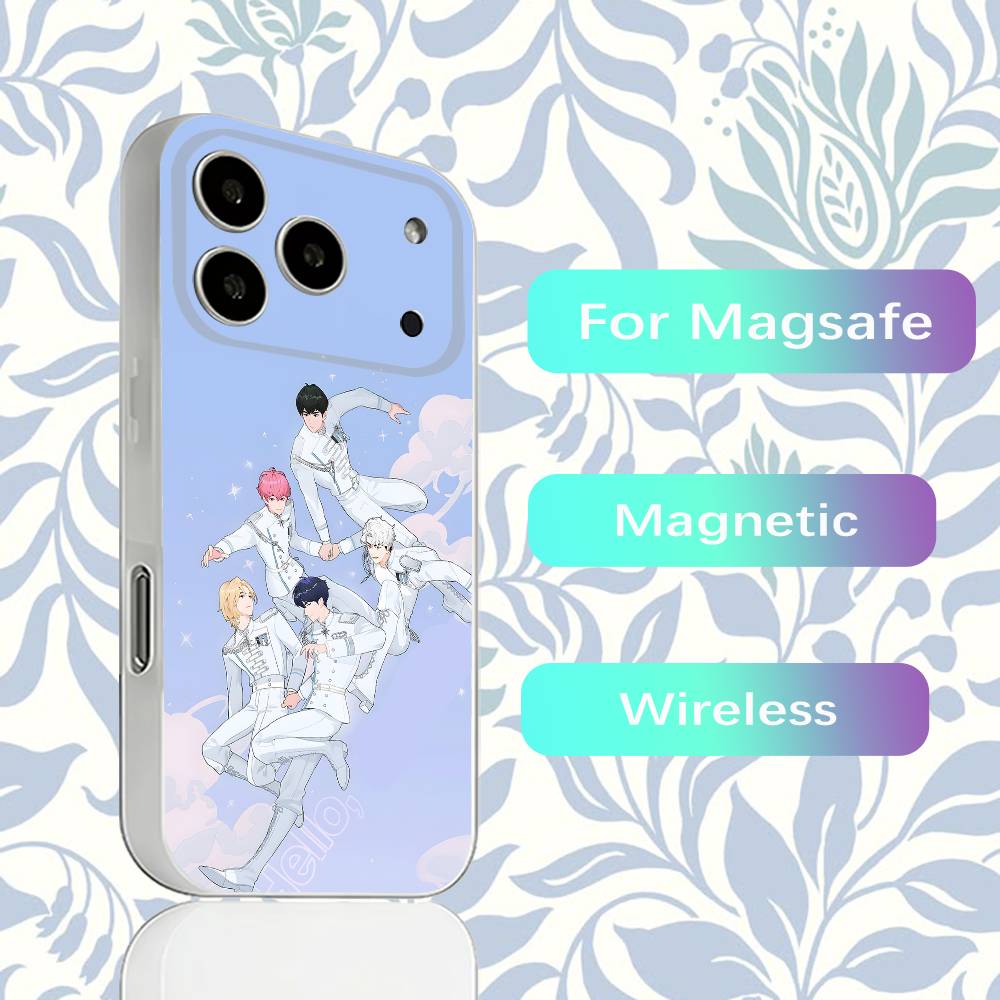 P-PLAVE Kpop Phone Case For iPhone 15,16,17,13,14,11,12,Pro,Max,Plus,E,Air,Mini with Magsafe Magnetic Transparent iPhone13mini