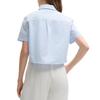 Fila X TIM LAHAN Stone Skin-Friendly Comfortable Fashion Soft Short Sleeve Shirt Women Shirts Blue F51W529403F-LB