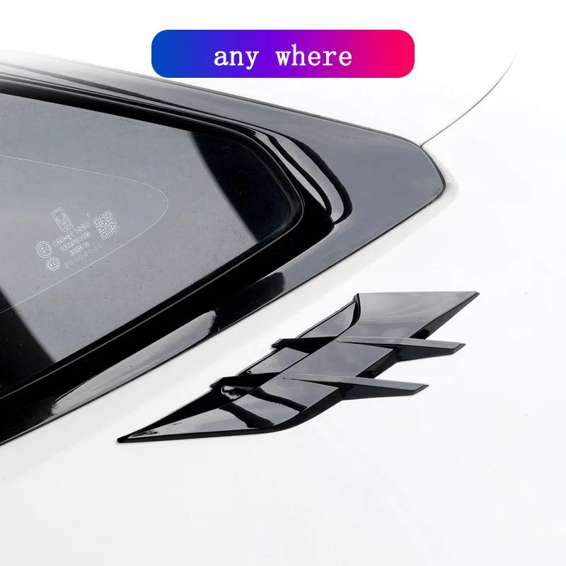 2PCS Auto Headlight Eyebrow Universal Car Lamp Cover Sticker Self-Adhesive Stripe Decal Decoration for Cars Bodys