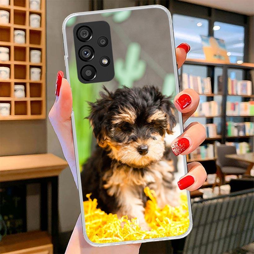 Yorkshire Terrier Dog Puppy Phone Case For Samsung Galaxy A17 A37 A57 A16 A26 A36 A56 A15 A25 A35 A55 A14 A24 A34 A54 A13 A23 A3