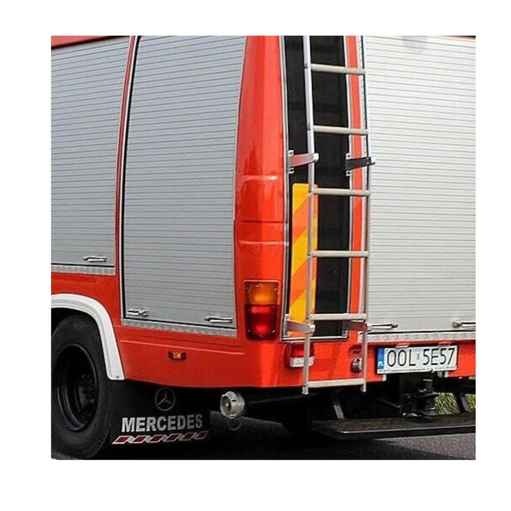 Zestaw tylnych świateł 24V do ciężarówki i mikrobusu Mercedes – Kompatybilny z Mercedes 508D, 608, L407 | Czerwono-pomarańczowy klosz | 3-funkcyjny | Zestaw 2 sztuk (Lewy + Prawy)