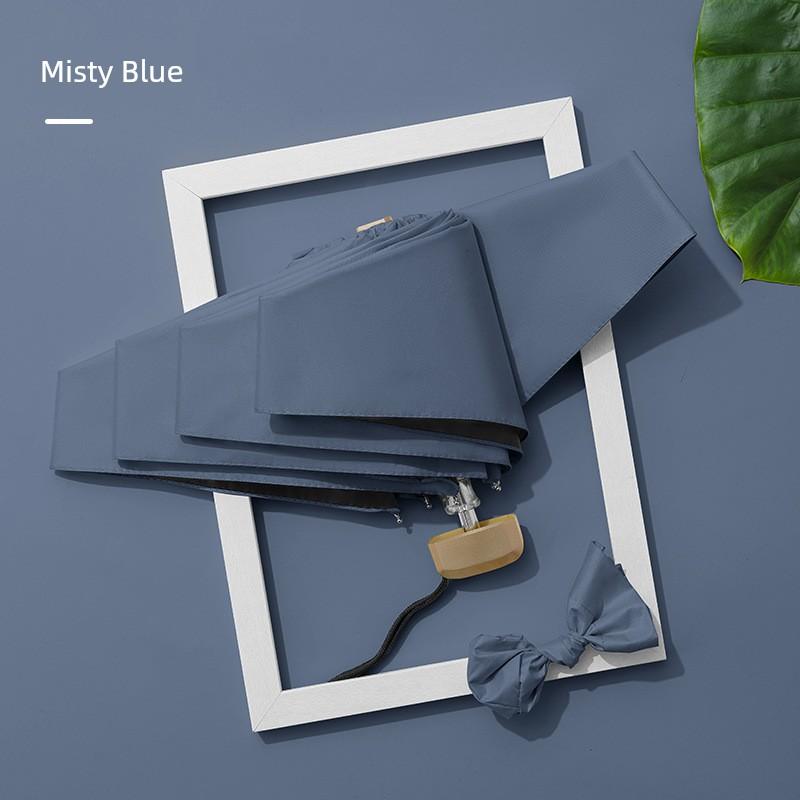 Flat 50% Off Folding Pocket Card Umbrella, Sun and Rain Protection, Black Coating, Uv Protection, Sunshade Umbrella, Dual-Use Umbrella