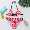 Barn Barn Jenter Bikini Beach Badedrakt+Shorts Badetøysett Antrekk