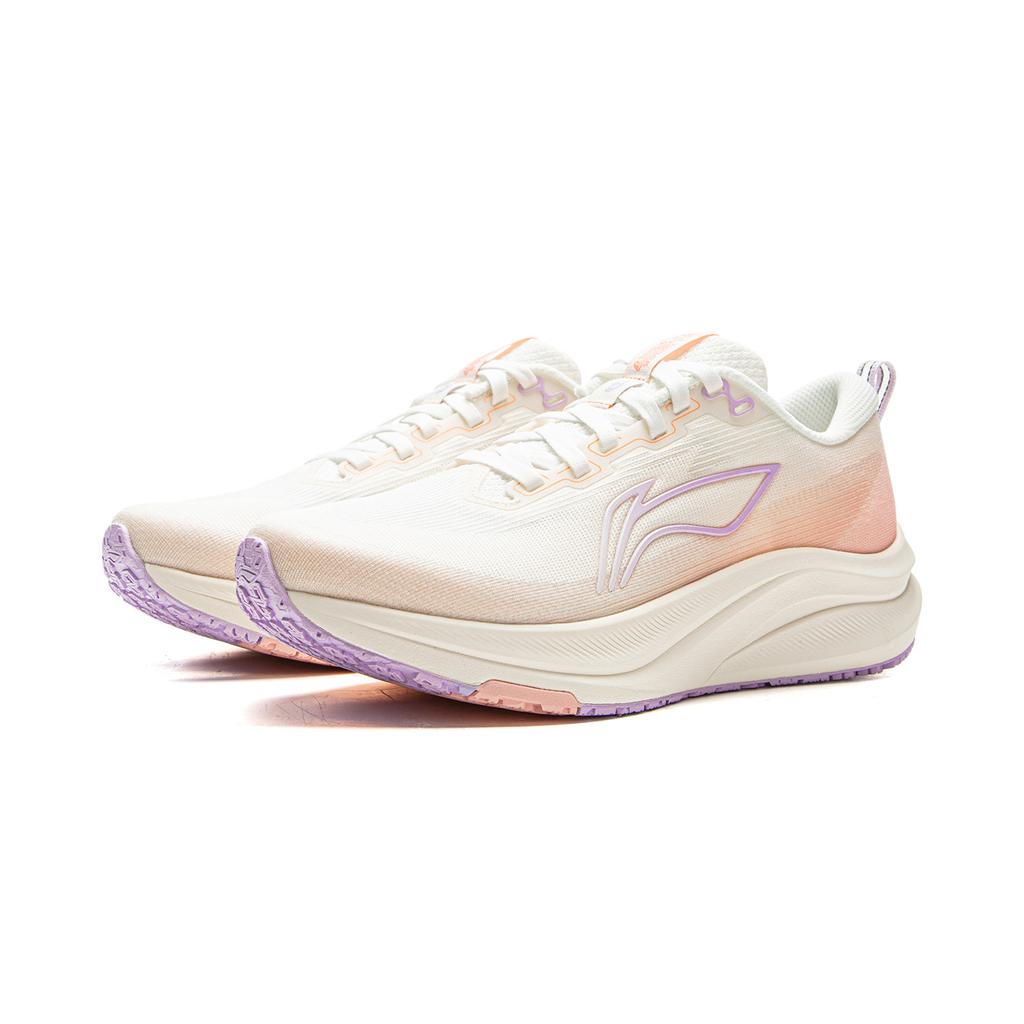 Li Ning Red Rabbit 8 Test Exam Cushioning Speed Marathon Training Professional Running Shoes Women Running Shoes Off-White Frosted-Pink ARPV004-19