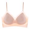 Ultra-thin summer thin styles gather, anti-sagging, sub-breasts bra, seamless ice silk back bra
